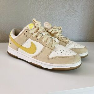 NIKE DUNK LOW "LEMON DROP" SNEAKERS - size 8.5 women’s - only worn once